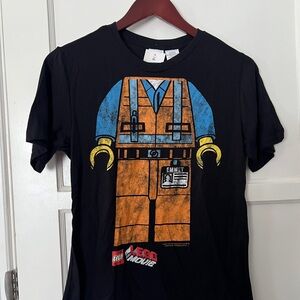 LEGO Movie Black T-Shirt Emmett